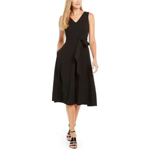 chinese dress ladies Calvin Klein Women's Sleeveless A-line Belted Midi Dress, Meadow, 12 at  Amazon Women's Clothing store